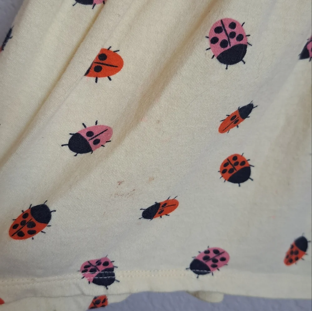 Old Navy Girls Yellow Ladybug Dress Size 12M